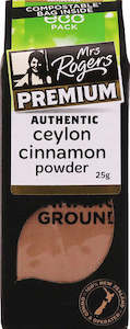 Mrs Rogers ECO Premium Ground Cinnamon - Ceylon 25g