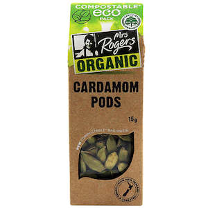 Mrs Rogers ECO Organic Cardamom Pods 15g