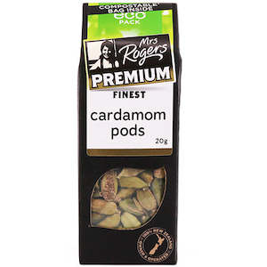 Herbs Spices: Mrs Rogers ECO Premium Cardamom Pods 20g