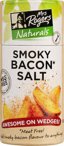 Salt Pepper: Mrs Rogers Naturals Smoky Bacon Salt Canister 120g