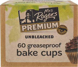 Mrs Rogers Premium Bakecups Unbleached 60