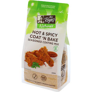 Mrs Rogers Naturals Hot & Spicy Coat 'n' Bake 225g