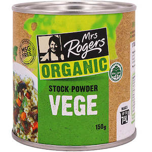 Mrs Rogers Organic Vege Stock Powder Canister 150g