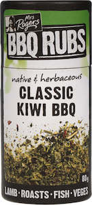 Bbq Rubs: Mrs Rogers BBQ Rub Kiwi Classic BBQ Canister 80g