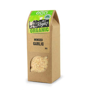 Organic Herbs Spices: Mrs Rogers ECO Organic Minced Garlic 30g