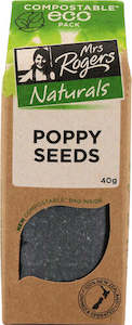 Eco Naturals Herbs Spices: Mrs Rogers ECO Naturals Poppy Seeds 40g
