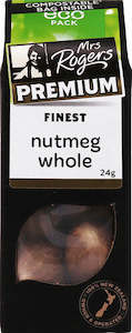 Eco Premium Herbs Spices: Mrs Rogers ECO Premium Whole Nutmeg 24g