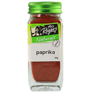 Glass Shaker: Mrs Rogers Naturals Ground Paprika  Shaker 41g