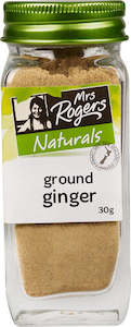 Glass Shaker: Mrs Rogers Naturals Ground Ginger Shaker 30g