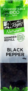 Mrs Rogers Naturals Grinder Refill Black Peppercorns 48g