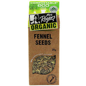Fennel Seeds: Mrs Rogers ECO Organic Fennel Seeds 26g