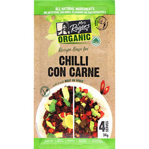 Mrs Rogers Organic Recipe Base Chilli Con Carne 34g