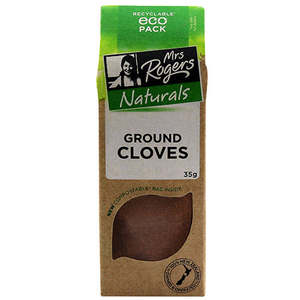 Herbs Spices: Mrs Rogers ECO Naturals Ground Cloves 35g