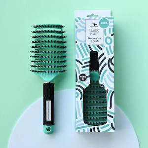 Detangler Brush | Aqua, Pink and White | 6 pieces