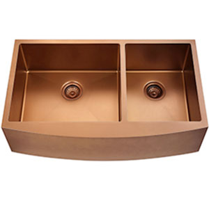 Products: Brushed copper undermount laundry sink - Ms Wila Kitchens & Bathrooms