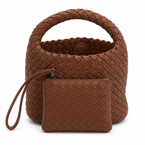 Products: Mini Woven Tote - Rich Tan Me The Label
