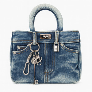 Products: Mini Denim Bag Dark Blue Me The Label