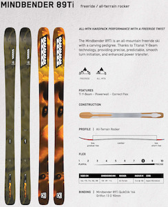 Skis: 2026 Mindbender 89TI