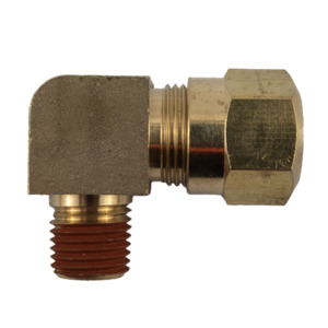 Fixed 90 Degree Elbow Joiners: DQPL 1/2 - 1/4 NPT Male Compression 90 Elbow