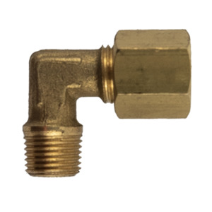 DQPL 1/4 - 1/8 NPT Male Compression 90 Elbow