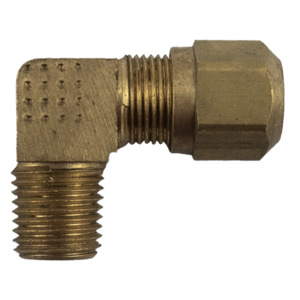 Fixed 90 Degree Elbow Joiners: DQPL 3/8 - 1/4 NPT Male Compression 90 Elbow