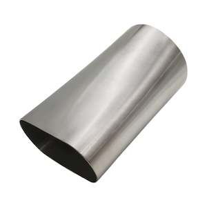Proflow: PROFLOW PIPE ADAPTER, EXHAUST, OVAL TO ROUND, STAINLESS STEEL, RAW, 3 IN. INLET/OUTLET, 6 IN. LENGTH