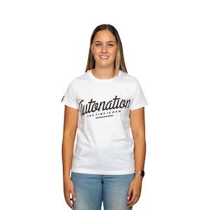 Autonation Nz: Autonation Womens Italic Tee - white