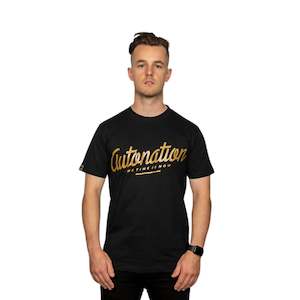 Autonation Nz: Autonation Mens Italic Tee - black