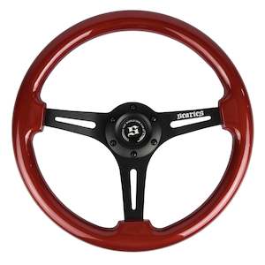 Scarles Wood Series: Scarles Red & Black Steering Wheel