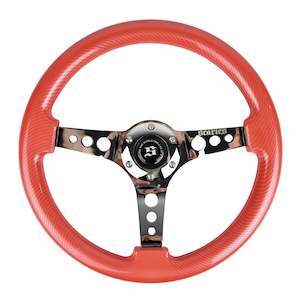 Scarles Wood Series: Scarles Watermelon Mahogany Steering Wheel