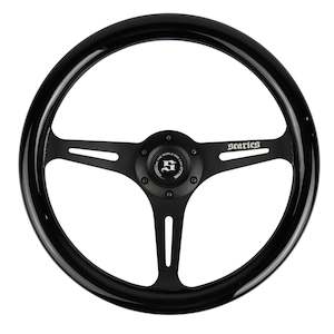 Scarles Wood Series: Gloss Black Mahogany Steering Wheel 340mm