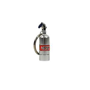 Scarles Keychains: NOS Bottle Keychain with LED - Silver