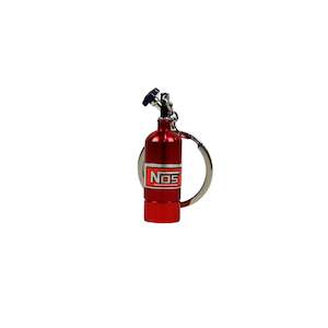 Scarles Keychains: NOS Bottle Keychain with LED - Red