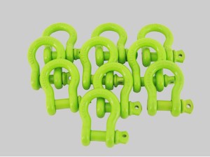 Recovery: Bow Shackle 6.5T GREEN x10 Pieces