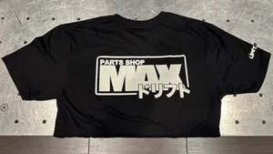 Parts Max: PSM Logo Tee, White on Black, XX-Large (Order in)