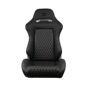 Reclinable Seats: Bucket Seat Reclinable - Checker style black