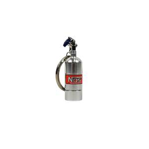 NOS Bottle Keychain with LED - Silver