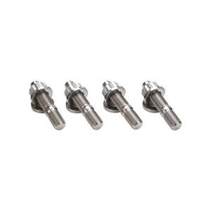 PROFLOW TURBOCHARGER STUD KIT, GRADE 5 TITANIUM, M10X1.25, 50MM LENGTH, SET OF 4