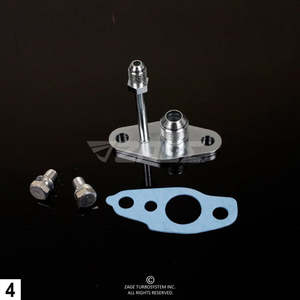 Turbo Flanges: Turbo Oil Drain Flange Toyota CT12, CT20, CT26