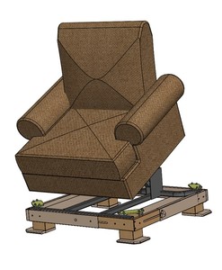 Chair Raisers: Chair Raiser for electric rise/recline chairs (MF 1/10)