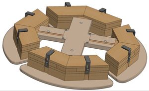 Chair Raisers: Pedestal Chair Raiser (MF PED)