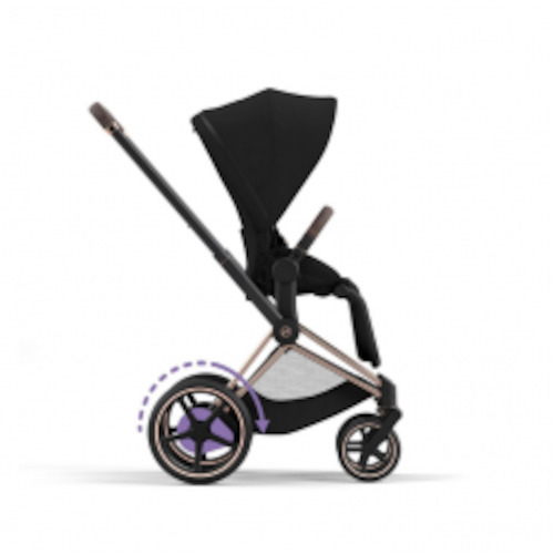 Cybex: Cybex E-Priam Pram 2022 Rose Gold Frame with Seatpad