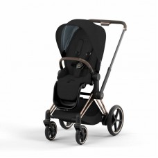 Cybex: Cybex ePriam Pram Chassis + Seat frame Rose Gold Full Electric Stroller with Rocking Function