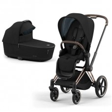 Cybex: Cybex ePriam Pram Rose Gold Complete Set With LUX Carrycot