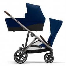 Cybex: Cybex Gazelle S Pram Navy Blue With 1 Seat + 1 Carrycot Display Clearance