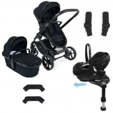 Icandy Peach 7 Pushchair Black w maxi cosi Pebble 360 Pro and Base Bundle