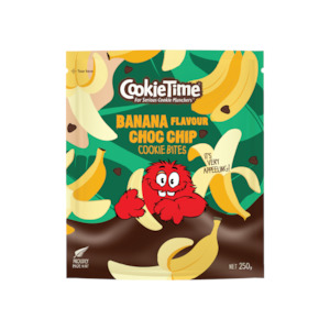 Cookie Time: Banana Flavour Choc Chip Cookie Bites