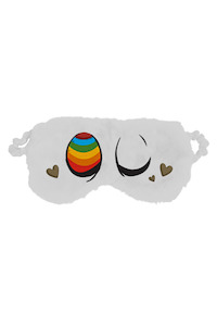 Cookie Time: Cookie Muncher Sleep Eye Mask - White