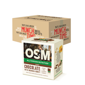 Bulk: Full Carton (12 units) - OSM Chocolate with Manuka Honey 6 Bar Boxes
