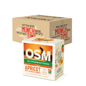 Full Carton (12 units) - OSM Apricot with Manuka Honey 6 Bar Packs
